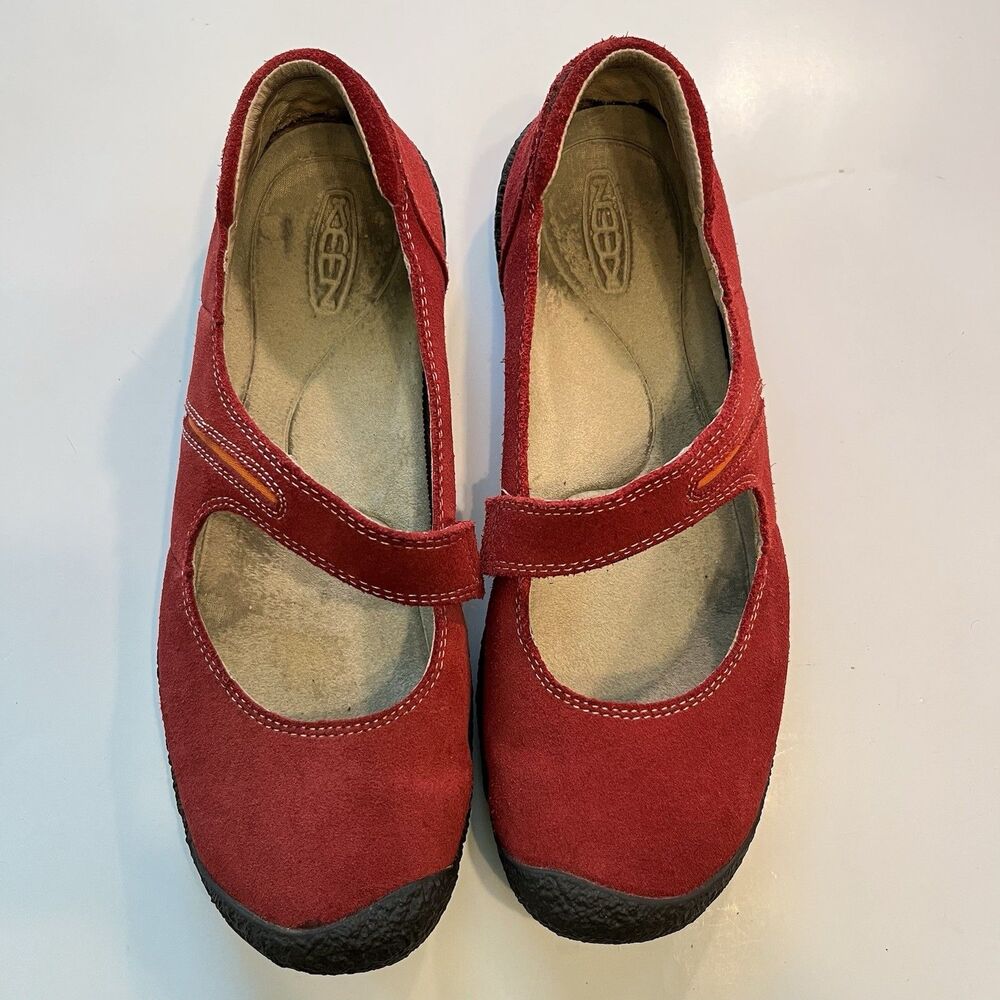 Keen Mary Jane Shoes US 9 Round Cap Toe Suede Leather Comfort Casual Minimalist